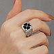  Серебряное кольцо с черной эмалью Good Luck. Кольцо-печатка. GEORY jewelry (GEORY). Интернет-магазин Ярмарка Мастеров.  Фото №2
