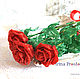 3 Розы из бисера Цвет на Ваш выбор, Букеты, Москва,  Фото №1