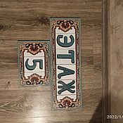 Для дома и интерьера handmade. Livemaster - original item Letter ceramic house,fence. street name. Art.002. Handmade.