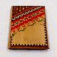 Notebook cover Vintage 1958 Bulgaria Wood, Vintage Souvenirs, Istra,  Фото №1