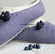 Order 'Blueberry-BlackBerry' felted Slippers. Bugrina Oksana. Livemaster. . Slippers Фото №3