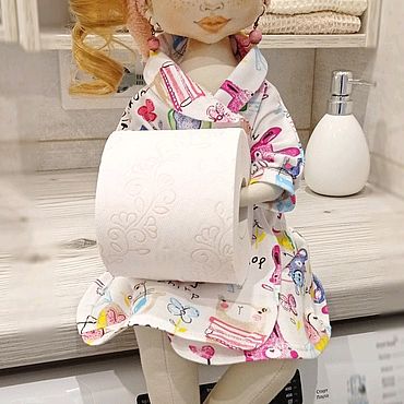 Кукла держатель для туалетной бумаги