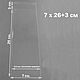 Пакеты 7х26+3 см. БОПП 100 штук прозрачные со скотчем и усил. швами, Пакеты, Вольск,  Фото №1