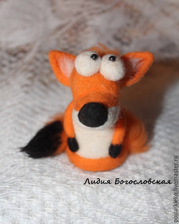Игрушка из шерсти валяная "Лис" в интернет-магазине на Ярмарке Мастеров ...