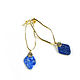 Lapis lazuli earrings, blue lapis lazuli earrings 'Frivolity'. Earrings. Irina Moro. My Livemaster. Фото №5