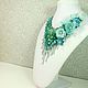 Turquoise Parfait. Choker, removable floral decor. Necklace. ms. Decorator. My Livemaster. Фото №5