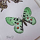  Butterflies watercolor work collectible. Pictures. vettochka. My Livemaster. Фото №5