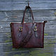 Leather bag, mod.Michigan, tote, tote bag, Tote Bag, Sevsk,  Фото №1
