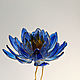 Blue Lotus hair clip. Hairpins. PandaStudio (glossyfleur). My Livemaster. Фото №5