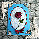 Greeting card turquoise rose and pearls, Wedding Cards, Nizhny Novgorod,  Фото №1
