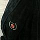 Махровый мужской халат с вашей вышивкой. Халаты мужские. Гредаева Анна Искусство подарка. Ярмарка Мастеров.  Фото №6