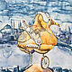 Watercolor painting ' Seagull in the city', Pictures, Moscow,  Фото №1