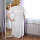 Cambric nightgown, model Maria, a gift to her wife. Nightdress. Blouse Blues. My Livemaster. Фото №5