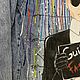 Джинсовка с ручной росписью Карл Лагерфельд. Куртки. Ольга Ворфоломеева. Ярмарка Мастеров.  Фото №4
