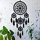 Big black knitted dream catcher with feathers, Dream catchers, St. Petersburg,  Фото №1