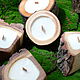  Свечи в деревянном подсвечнике. Свечи. Jucika.candle. Ярмарка Мастеров.  Фото №10