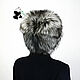 A chic designer hat made of Finnish long-haired silver fox fur. Caps. Mishan (mishan). My Livemaster. Фото №4