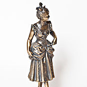 Для дома и интерьера handmade. Livemaster - original item Flirty girl sculpture bronze. Handmade.