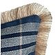 Декоративная подушка в клетку с бахромой. Элементы интерьера. Olga Agishina/ikat.decor. Интернет-магазин Ярмарка Мастеров.  Фото №2