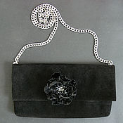 Комплект из замши (косметичка , очешник и ключница )