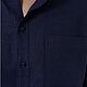 Рубашка мужская из льна синего оттенка. Рубашки мужские. Alviella | ATELIER. Ярмарка Мастеров.  Фото №5