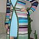 Платье "Голубой свет". Платья. Мастерская K. WooD_KnitweaR. Ярмарка Мастеров.  Фото №6