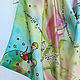 Order Copy of batik scarf "the Little Prince" silk satin 54Х54 cm. Handpainted silk by Ludmila Kuchina. Livemaster. . Shawls1 Фото №3