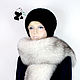 Luxury scarf boa fur Finnish Voile Arctic Fox VN-3, Scarves, Ekaterinburg,  Фото №1