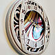 Wall clock made of wood and glass round Bordeaux. Watch. KancyrevDecoration. My Livemaster. Фото №4