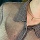 Вязаная женская рубашка из кид-мохера, шелка и отделкой из люрекса. Рубашки. Lana Luxe. Ярмарка Мастеров.  Фото №5