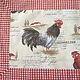 Gifts for March 8: textile napkin with roosters. Swipe. Gurchiani Irina.. Ярмарка Мастеров.  Фото №4