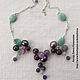 Order Necklace with amethyst Grape juice. Costume Jewellery by Elena K. Livemaster. . Necklace Фото №3