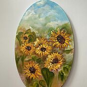 Картины и панно handmade. Livemaster - original item Pictures: Sunflowers. Handmade.