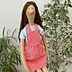 Tilda doll in a pink sundress. Tilda Dolls. Textil-KUKLA dolls and toys. My Livemaster. Фото №6