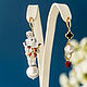 Asymmetric Rabbit Messenger Earrings From Alice in Wonderland, Earrings, Moscow,  Фото №1