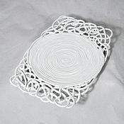 Посуда handmade. Livemaster - original item Plate White labyrinth. Handmade.