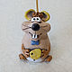 Homa mouse, symbol of 2020. Bells. FunIdea. Online shopping on My Livemaster.  Фото №2