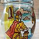 Баночка "Сказки А.С. Пушкина". Банки. Stainedglassday (STAINEDGLASSDAY). Интернет-магазин Ярмарка Мастеров.  Фото №2