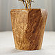 Handmade wooden vase for dried flowers from oak burl. Vases. gorawood. Online shopping on My Livemaster.  Фото №2