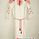 Slavic shirt dress with oberezhnaya embroidery. People\\\'s shirts. KubanLad. Online shopping on My Livemaster.  Фото №2