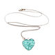 Mint heart pendant 'Tenderness' pendant pendant on a chain. Pendants. Irina Moro. My Livemaster. Фото №5