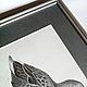 Интерьерная картина "Утка" графика карандаш в раме  серый. Картины. Юлия Рустамьян (Julrust). Ярмарка Мастеров.  Фото №6