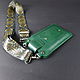 A purse for the phone. emerald with a satin strap. Case. Bags and accessories. Alexandra (SSbagS). My Livemaster. Фото №5
