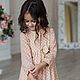 Брошь-розочка. Коллекция MARUSSIA. Броши для детей. Кумпан Юлия FLOWERS  ACCESSORIES. Интернет-магазин Ярмарка Мастеров.  Фото №2