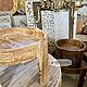 Резной круглый столик ручной работы 50х50х35 см. Столы. Zerkala.market. Интернет-магазин Ярмарка Мастеров.  Фото №2