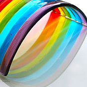 Для дома и интерьера handmade. Livemaster - original item Interior elements: Rainbow glass fusing. Handmade.