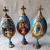 Сувениры и подарки handmade. Livemaster - original item Interior eggs with the faces of saints ( large! ). Handmade.