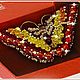  БРОШЬ Swarovski Бабочка Топаз, Наборы для вышивания, Москва,  Фото №1
