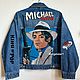 Джинсовая куртка с рисунком Майкл Джексон Michael Jackson. Куртки. Ольга  (nigelolart). Ярмарка Мастеров.  Фото №5