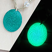 Украшения handmade. Livemaster - original item Te Fiti Heart Pendant (Moana). Glows in the dark. Handmade.